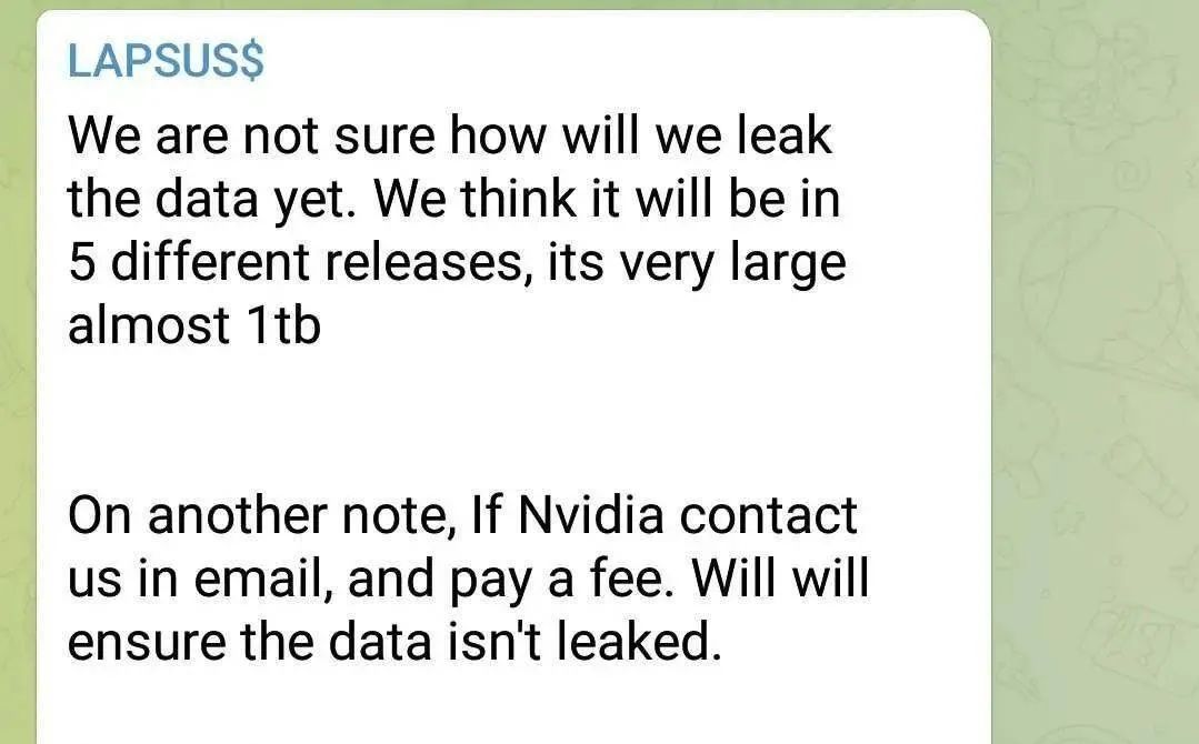 英伟达遭网络攻击后，创始人反手就把黑客黑了