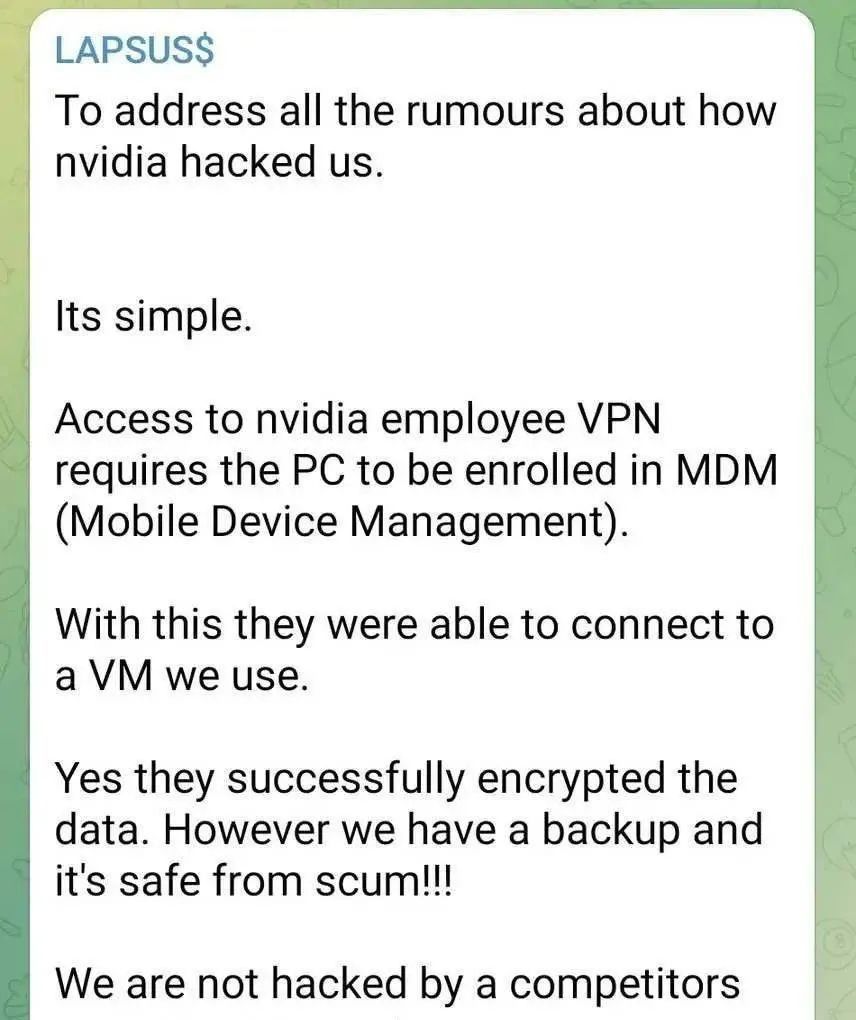英伟达遭网络攻击后，创始人反手就把黑客黑了
