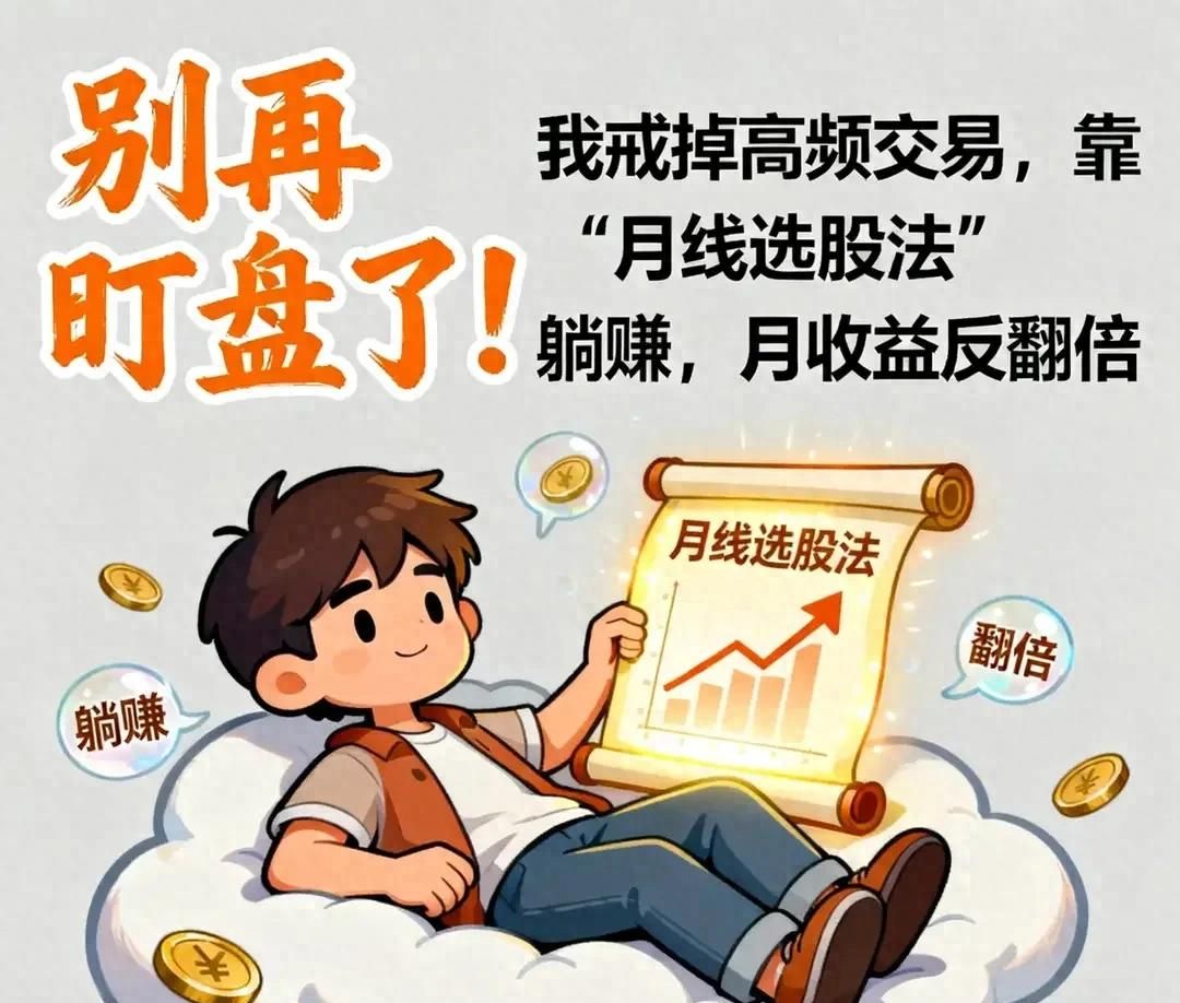 别再盯盘了！我戒掉高频交易，靠“月线选股法”躺赚，收益反翻倍