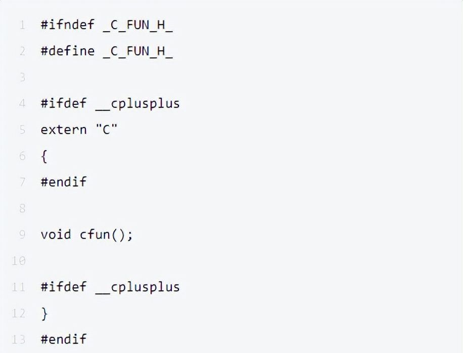 C语言中的extern "C"