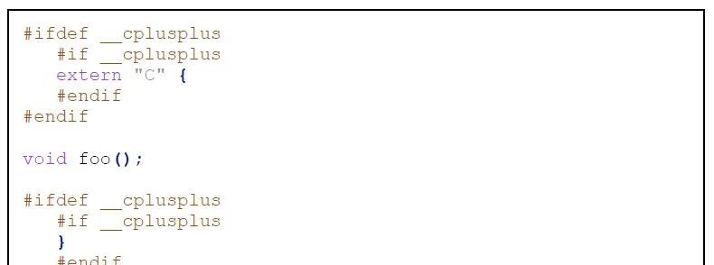 C语言中的extern "C"