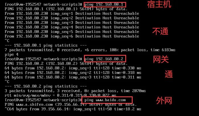 虚拟机ping不通的几种缘由及解决办法