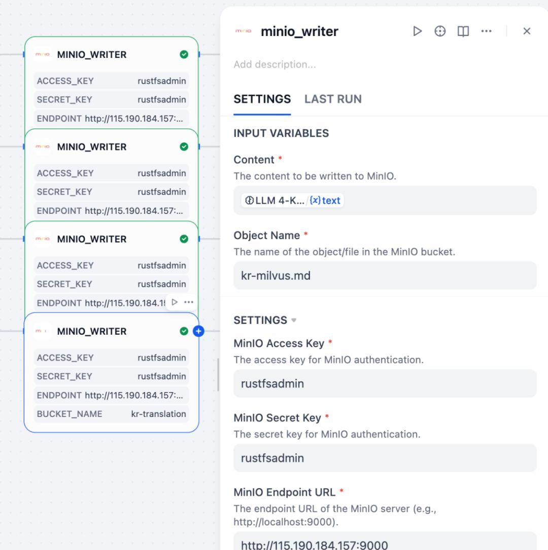 Dify + RustFS + Milvus，构建文档多语言翻译 AI Workflow