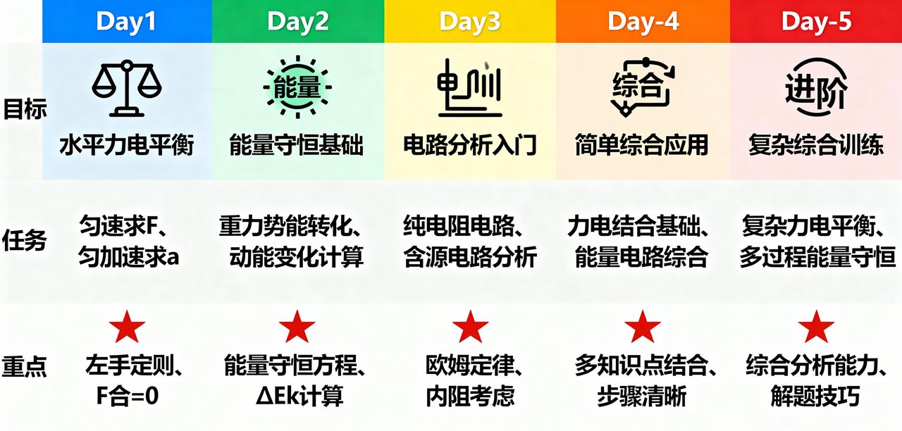 高二物理：电磁感应综合题 “力电平衡 + 能量守恒” 解题全攻略