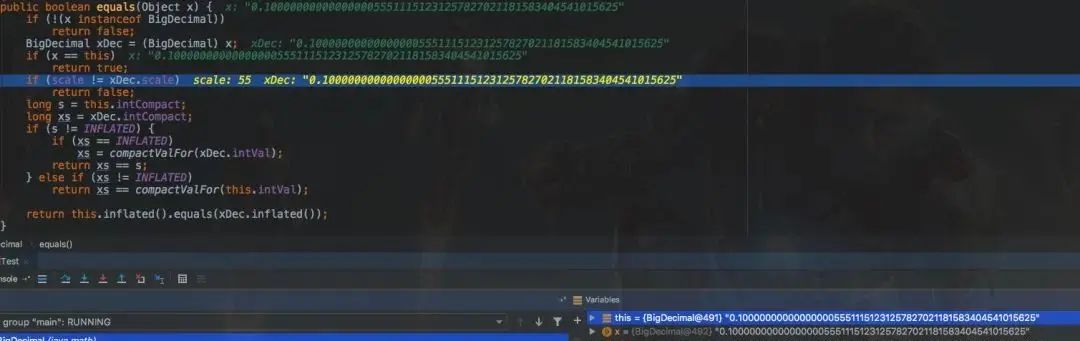BigDecimal不能使用equals 做等值比较