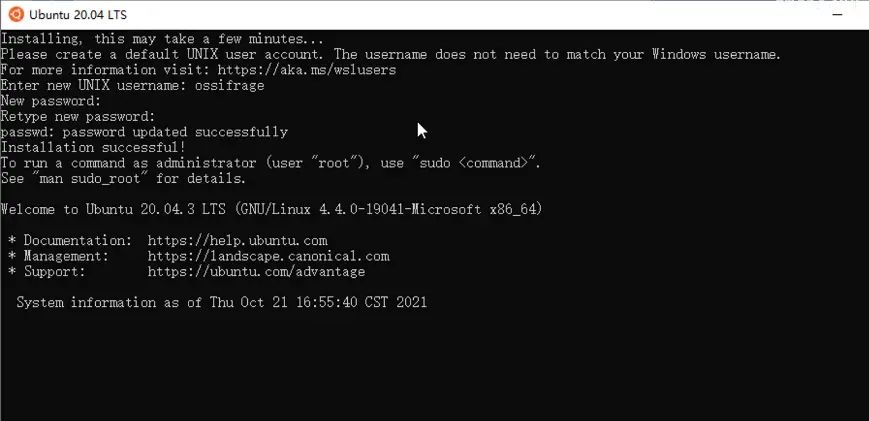 WSL2安装ubuntu及修改安装位置