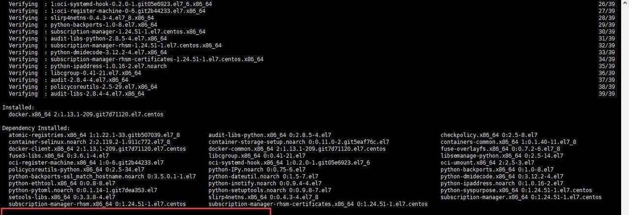 Centos 7安装Docker