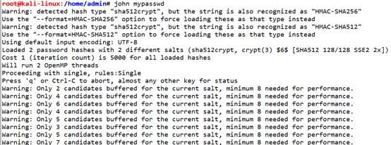 Kali Linux学习笔记（密码破解篇）