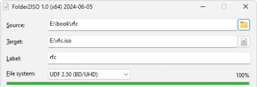 Folder2ISO 1.0从文件夹创建ISO映像文件