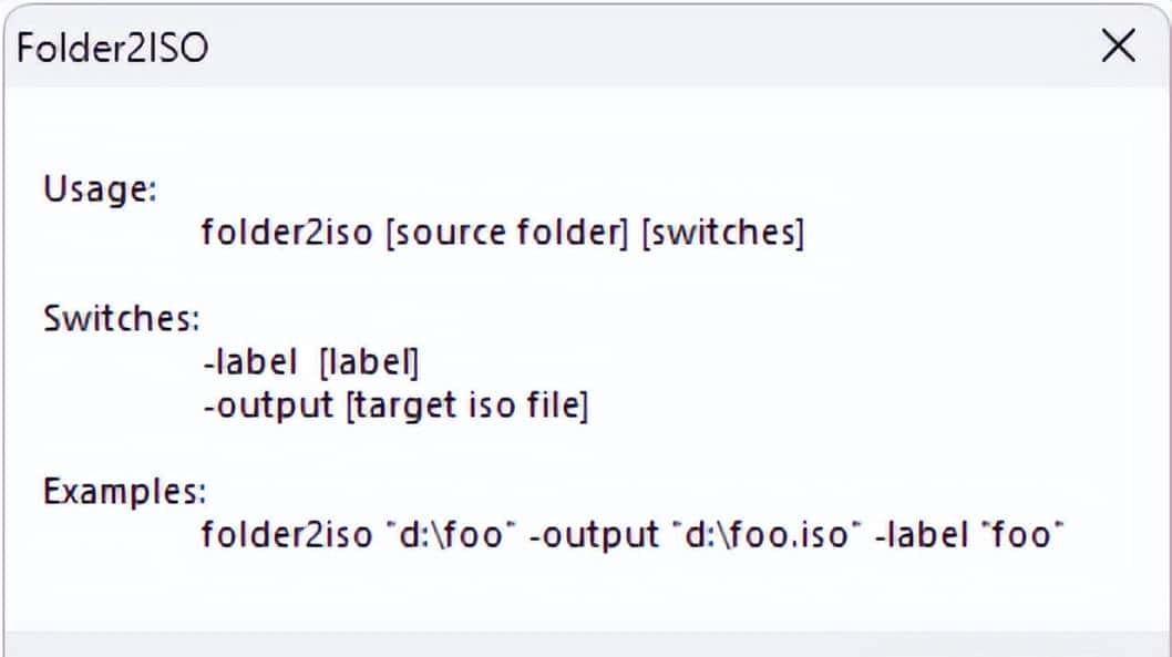 Folder2ISO 1.0从文件夹创建ISO映像文件