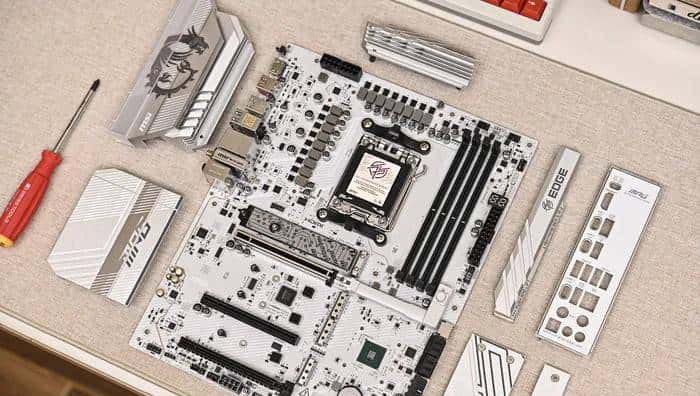 AMD ATX 白色装机新宠——微星 MPG B850 EDGE TI WIFI 刀锋钛开箱简测