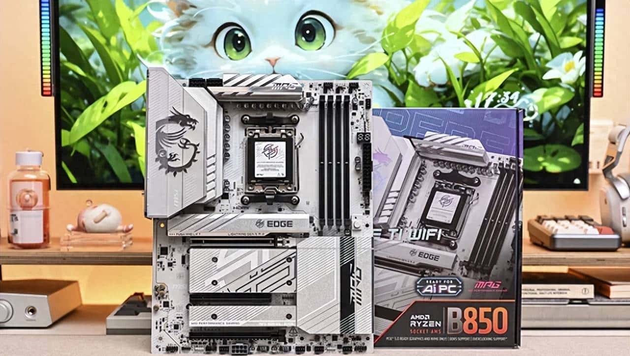 AMD ATX 白色装机新宠——微星 MPG B850 EDGE TI WIFI 刀锋钛开箱简测