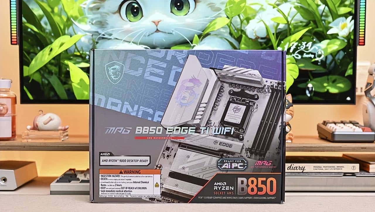 AMD ATX 白色装机新宠——微星 MPG B850 EDGE TI WIFI 刀锋钛开箱简测