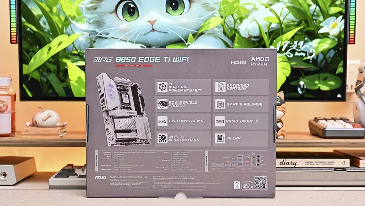 AMD ATX 白色装机新宠——微星 MPG B850 EDGE TI WIFI 刀锋钛开箱简测