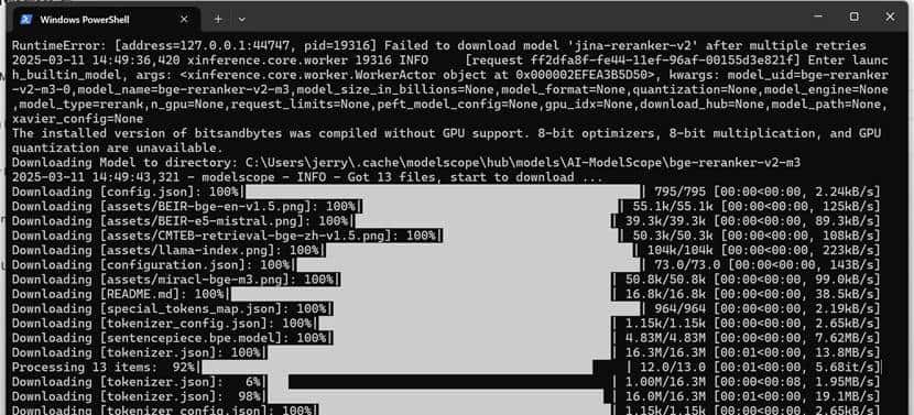 手把手教本地部署Xinference + deepseek-R1、reranker-v2、bge-m3