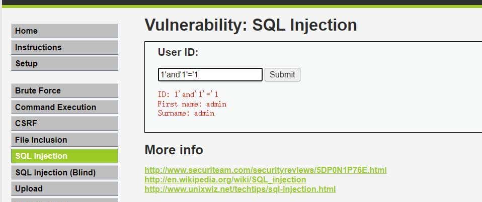 Web渗透_SQL注入1