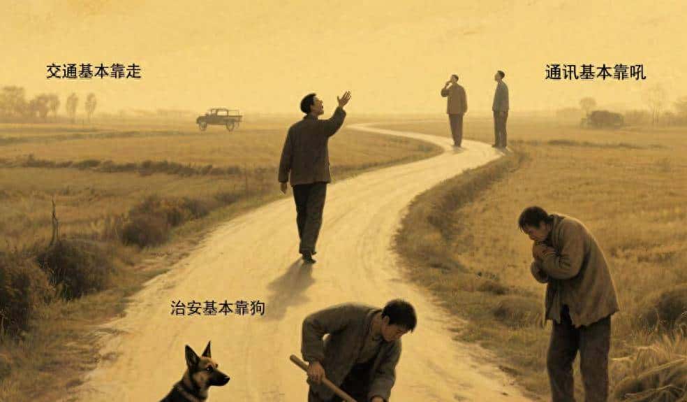交通基本靠走，通讯基本靠吼，治安基本靠狗，取暖基本靠抖……