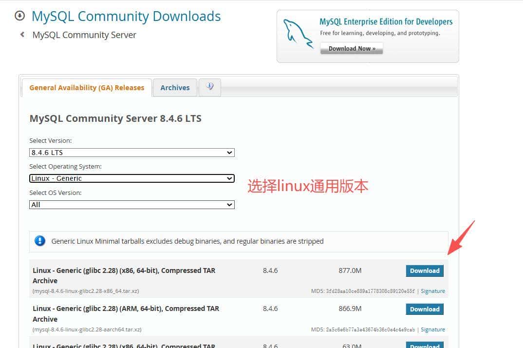 Rocky10.0 Linux 下安装最新版MySQL 8.4.6