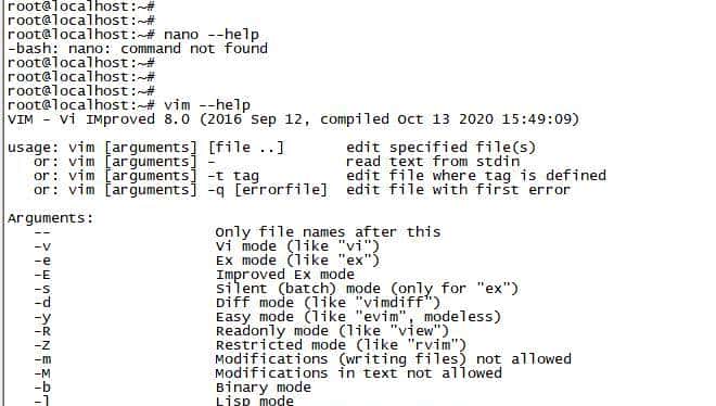 linux基础命令之nano命令