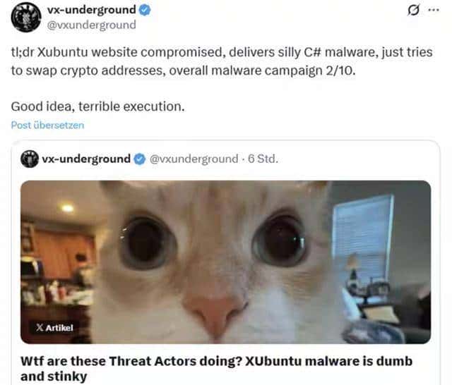 Xubuntu官网被黑!下载镜像竟变挖矿木马,黑客留下2026年漏洞