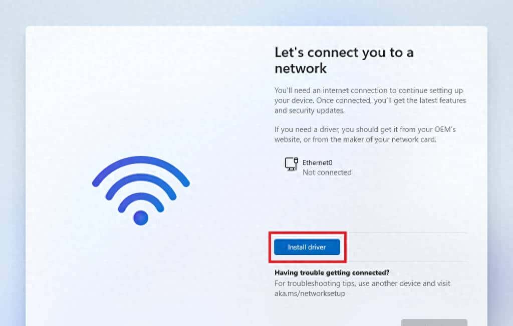 Windows 11 终于可以在安装过程中引入网卡驱动了