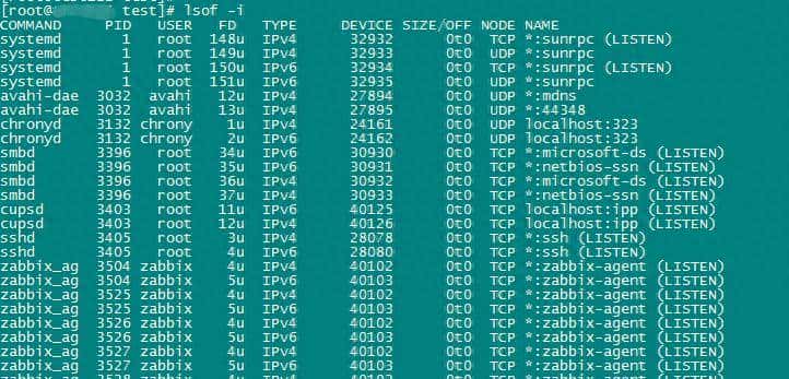 linux – lsof 命令-小解