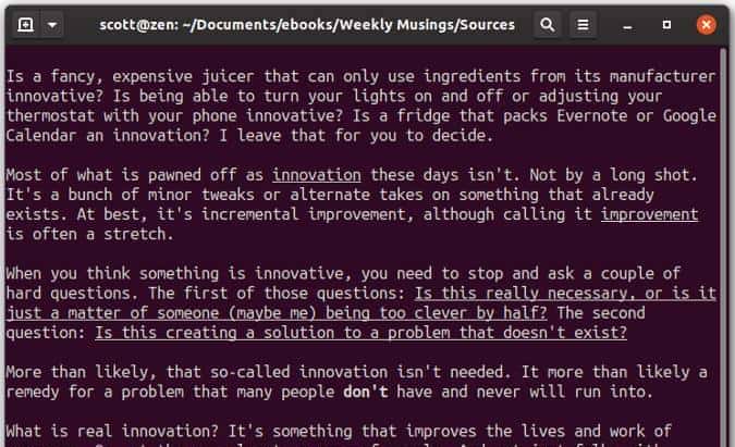 4 个 Linux 命令行下的 Markdown 工具 | Linux 中国