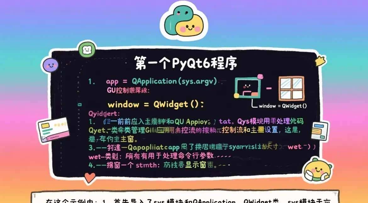 🔥Python小白逆袭！7天吃透PyQt6，独立开发超酷桌面应用