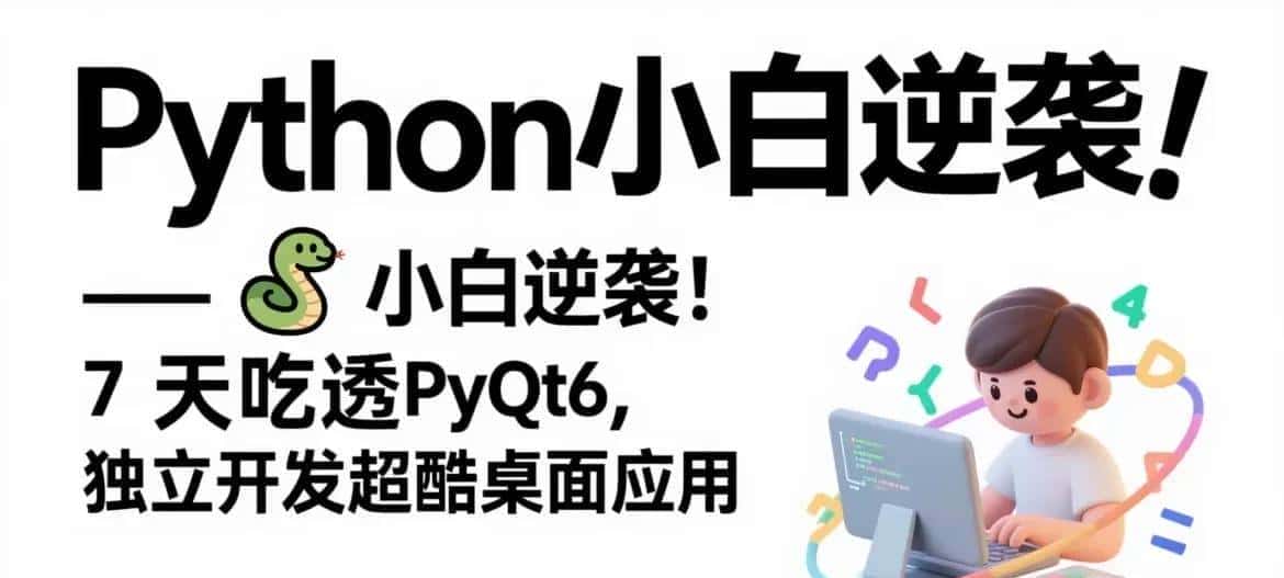 🔥Python小白逆袭！7天吃透PyQt6，独立开发超酷桌面应用