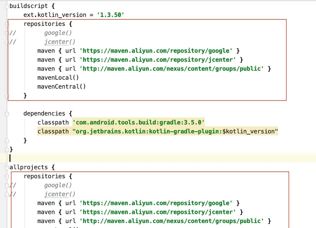 Flutter project :app > project :XXXX或Could not resolve com.android.tools.build:gradle:3.5.0