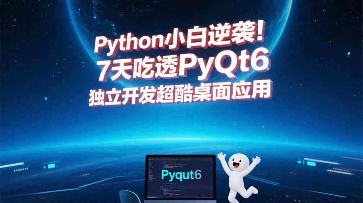 🔥Python小白逆袭！7天吃透PyQt6，独立开发超酷桌面应用