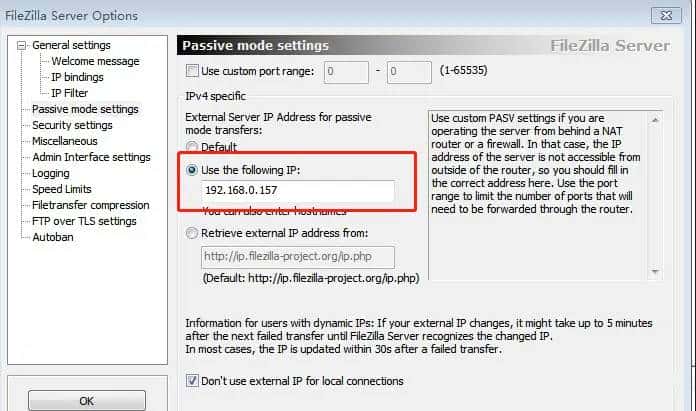 #FTP  安装 部署 FileZilla Server