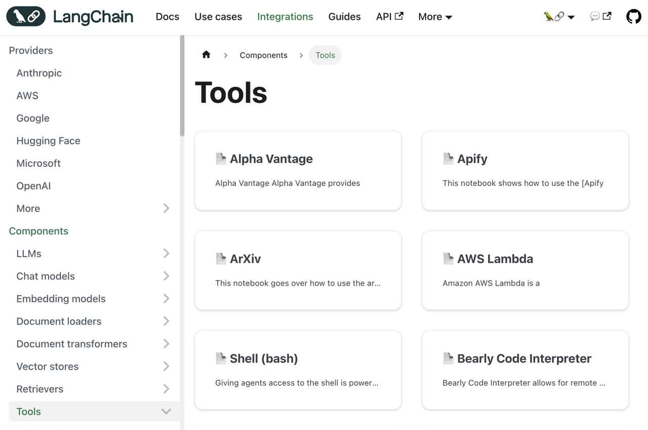 LangChain开发示例：集成工具和API（1）