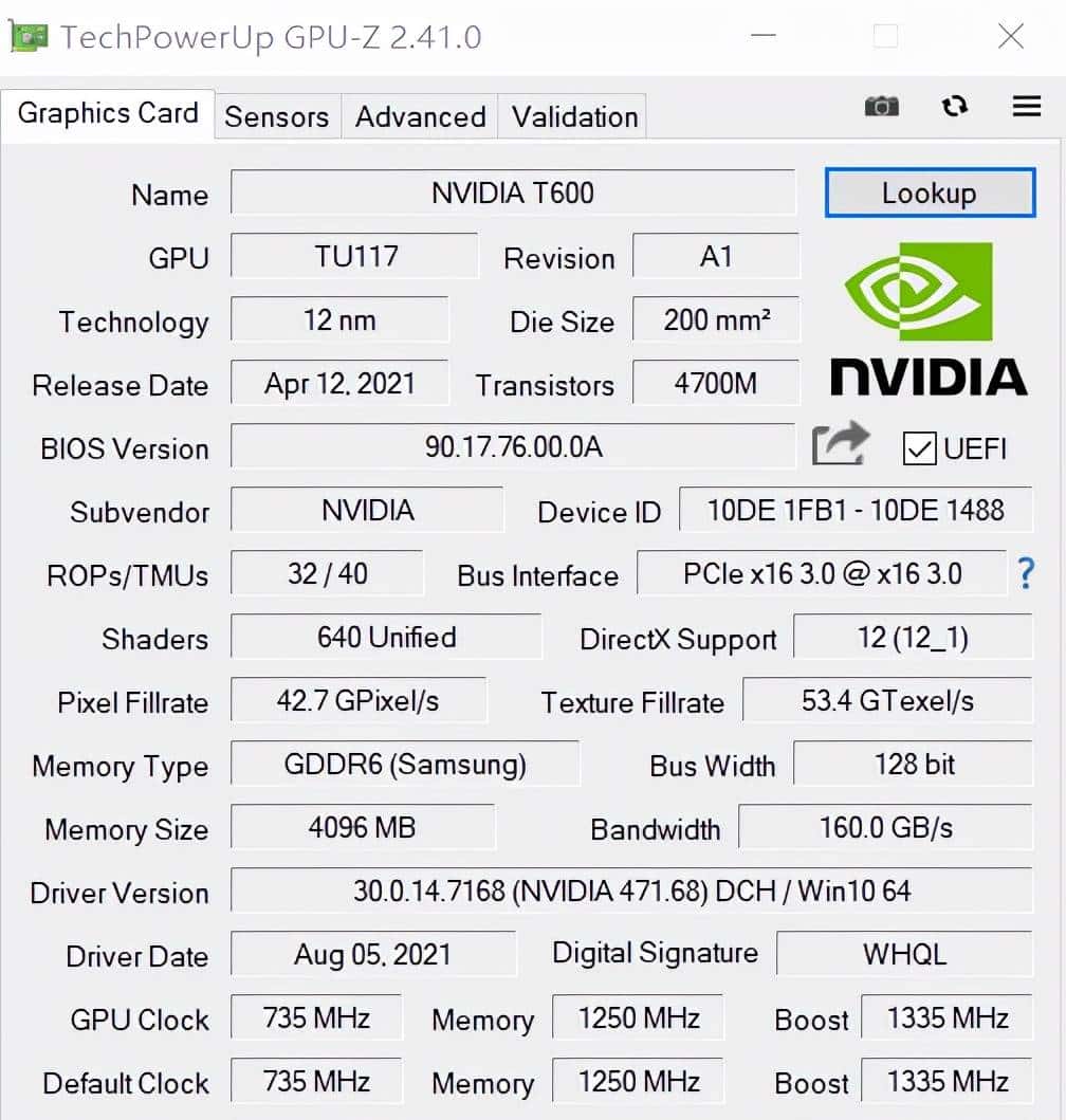 专业卡竟成为性价比最高的入门游戏卡?Quadro T600专业卡简评