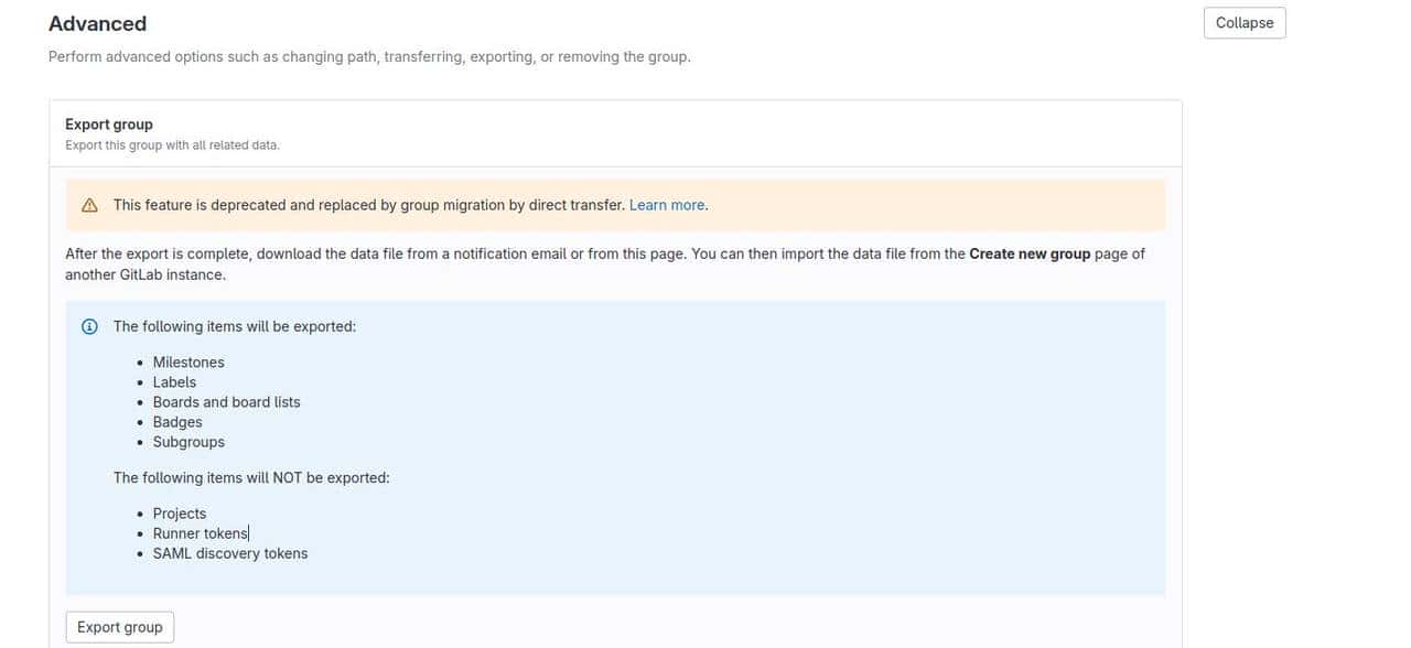 gitlab仓库迁移（组下所有的子组以及项目迁移）