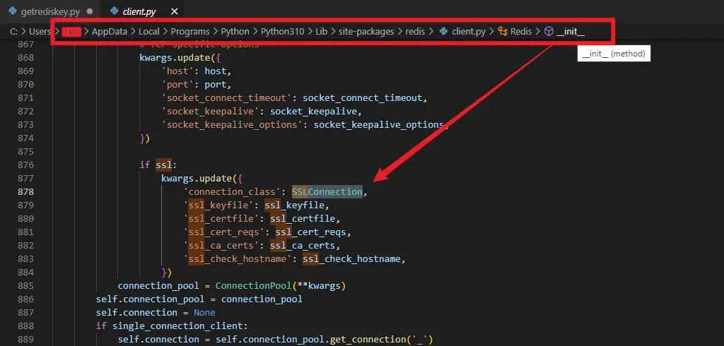 【Azure Redis 缓存】 Python连接Azure Redis, 使用redis.ConnectionPool 出现 “ConnectionResetError: [Errno 104…
