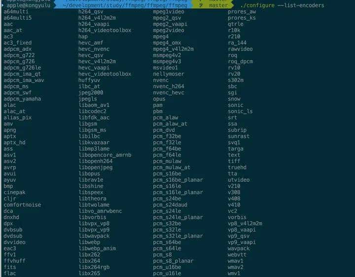 FFmpeg学习(1)开篇