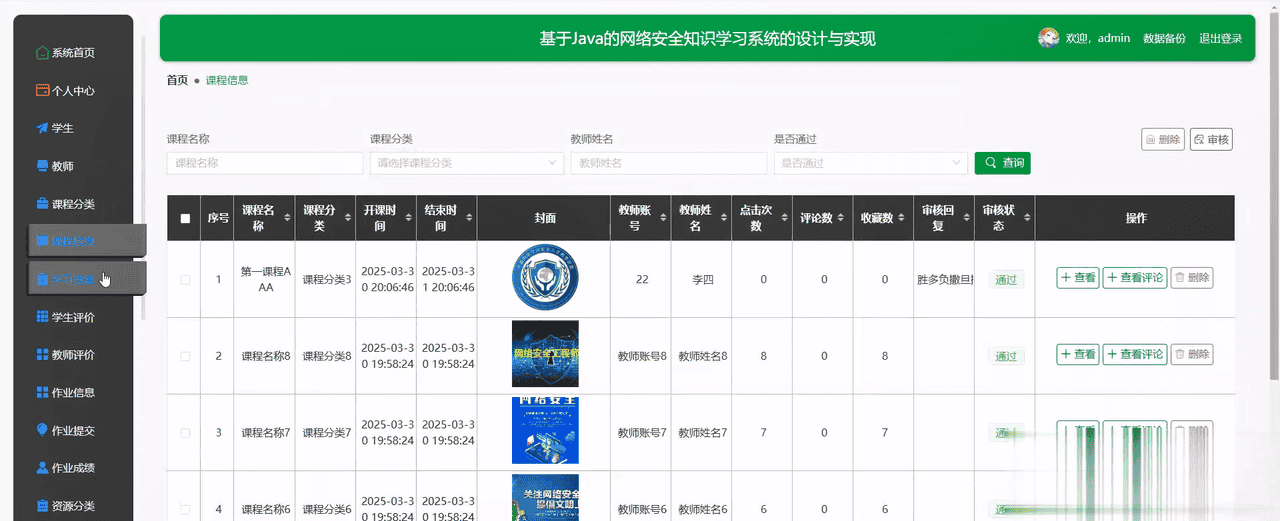 Java毕设项目：基于Java+vue的网络安全知识学习系统的设计与实现(源码+文档，讲解、调试运行，定制等)