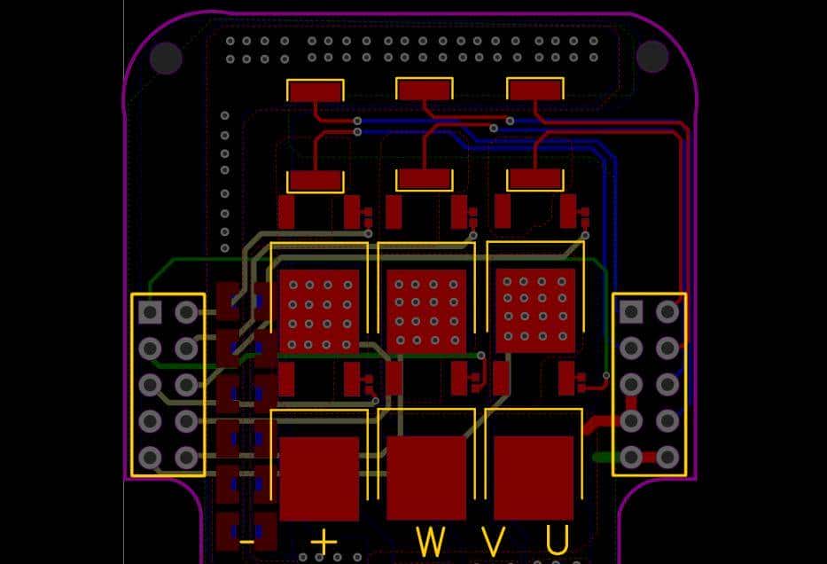 自制无刷电机驱动，电路结构简单