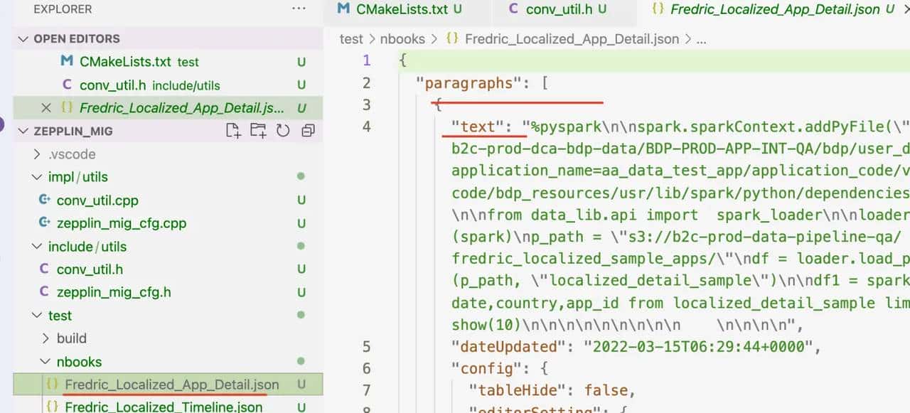 使用C++标准库和nlohmann::json库将Zepplin Notebook转换成Python文件
