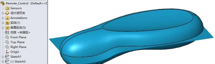SolidWorks实体主模型建模技术实例——遥控器