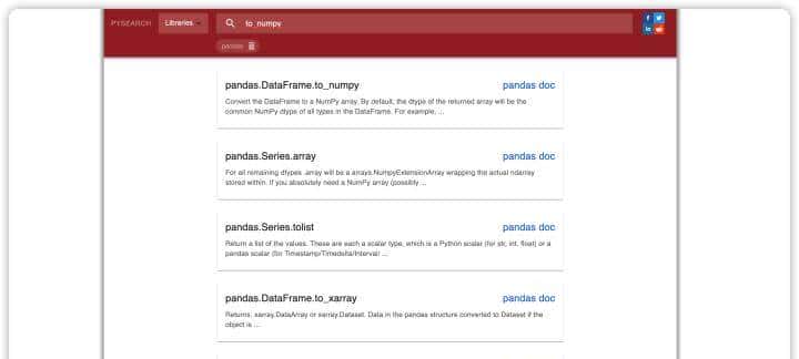 Python专属搜索引擎！又一款Python库学习神器？