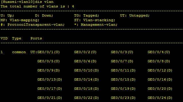 华为交换机vlan的3种类型