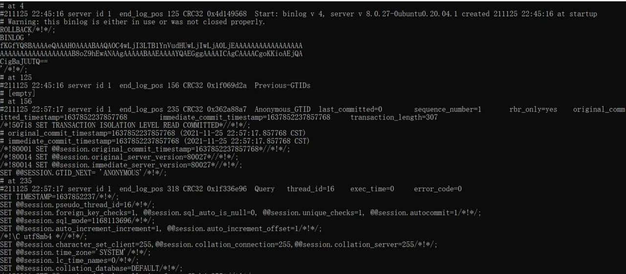 mysql日志文件bin log,redo log,undo log总结