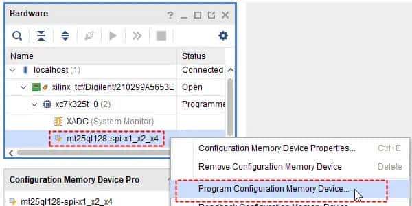 Vivado生成.bin文件并烧录
