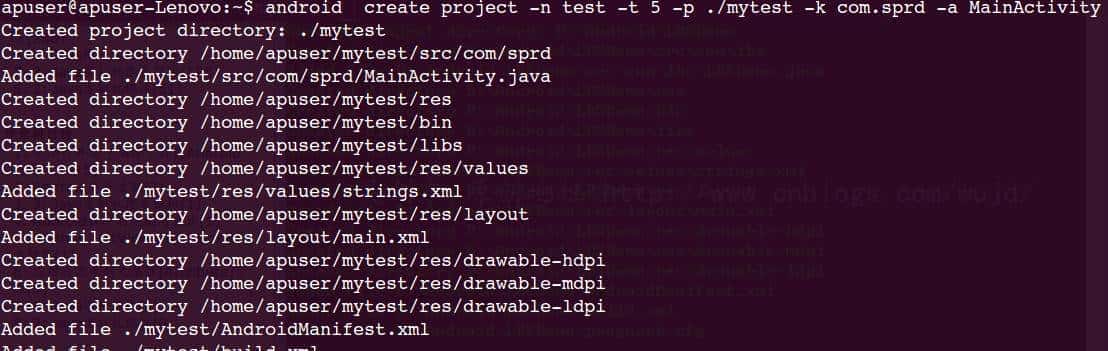 Android手动命令行编译APK
