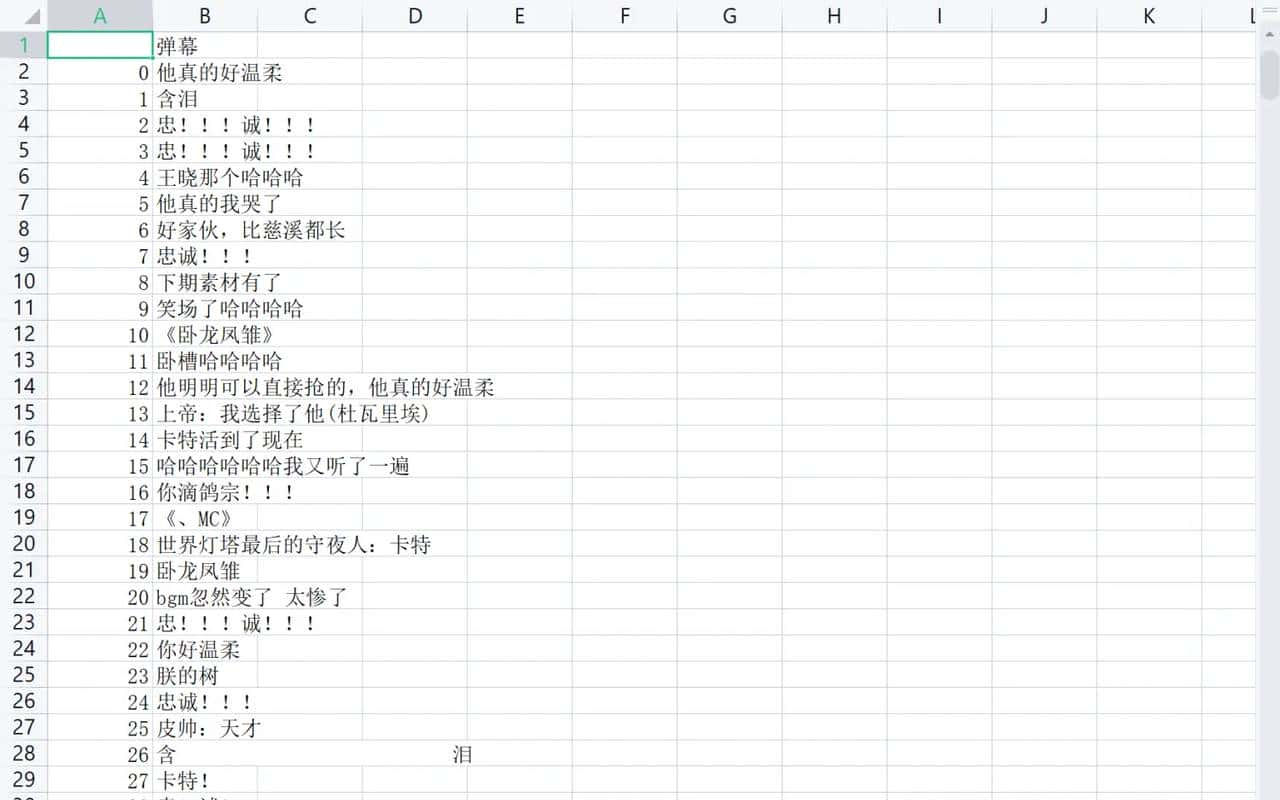 利用爬虫爬取b站up主小约翰可汗其中一篇视频弹幕并对其进行文本词云可视化