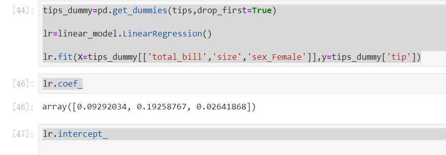 python机器学习：线性回归中的哑变量转换
