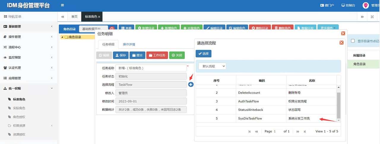 IDM角色下发MDM流程开发总结