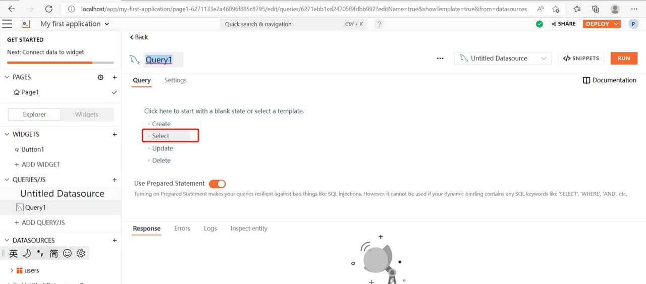 低代码——初步认识 Appsmith